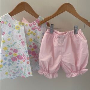 Floral Top and Pink Bloomers Set TBBC NWT Size 4T